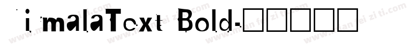 NirmalaText Bold字体转换